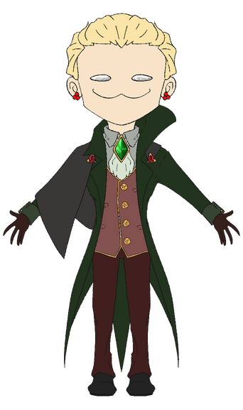 Flat Colors (Eyes and Gems shaded.)